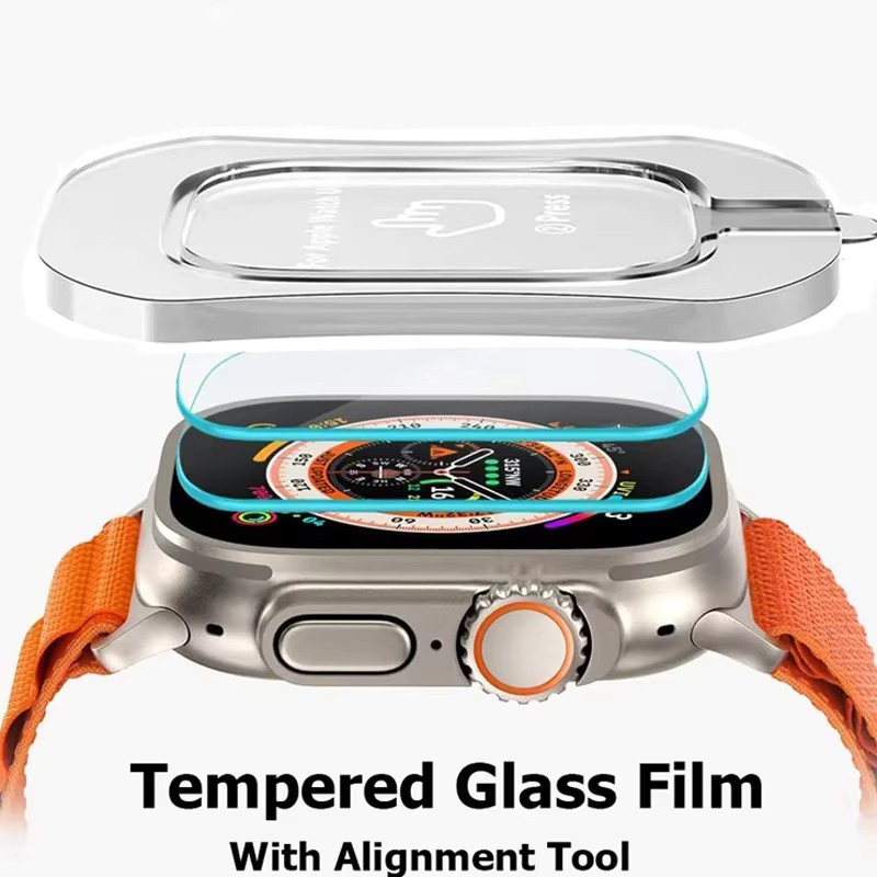 Apple Displayschutzfolie gehärtetes Glas, Apple Watch Ultra 2 49 mm - Bild 3
