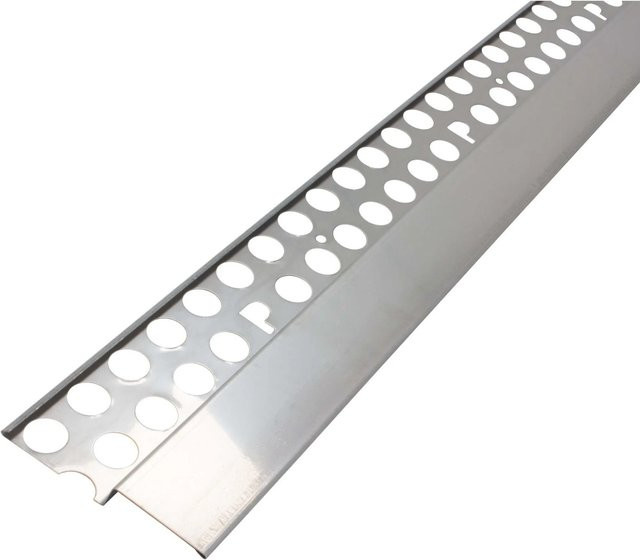 Protektor Noppenbahnprofil aus Edelstahl in Silber für Außenputz, Länge: 250 cm, Breite: 10 cm, geeignet ab 12 mm Stärke - Bild 1