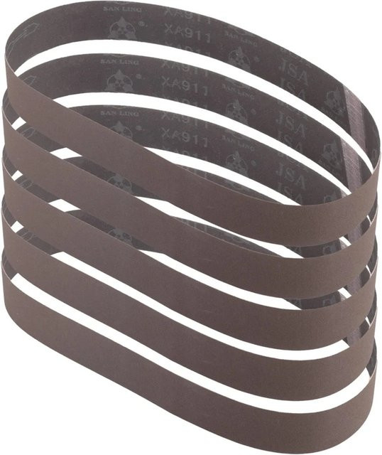 STAHLWERK Schleifband 5er Set Körnung P180 für Metall und Holz B: 40 mm, L: 760 mm - Bild 1