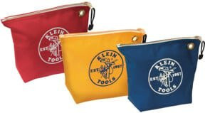 Klein Tools Werkzeugtaschen aus Canvas im 3er Set mit Reißverschluss, mehrfarbig - Bild 1