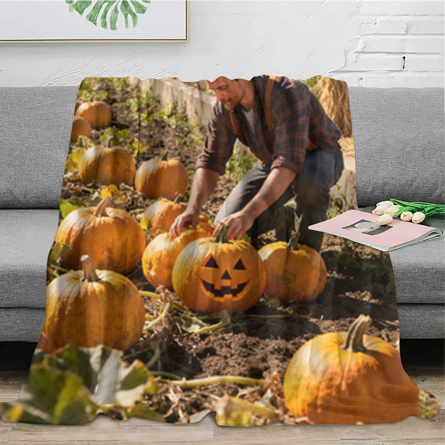 Personalisierte Halloween-Fotodecke von SRH aus weichem Flanell für Sofa und Bett, B/T/H: 100 x 75 x 1 cm - Bild 3