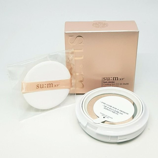 su:m37 Sun Away Cooling Sun CC EX Cushion Nachfüllung, 15g, beige, LSF 50+ - Bild 1