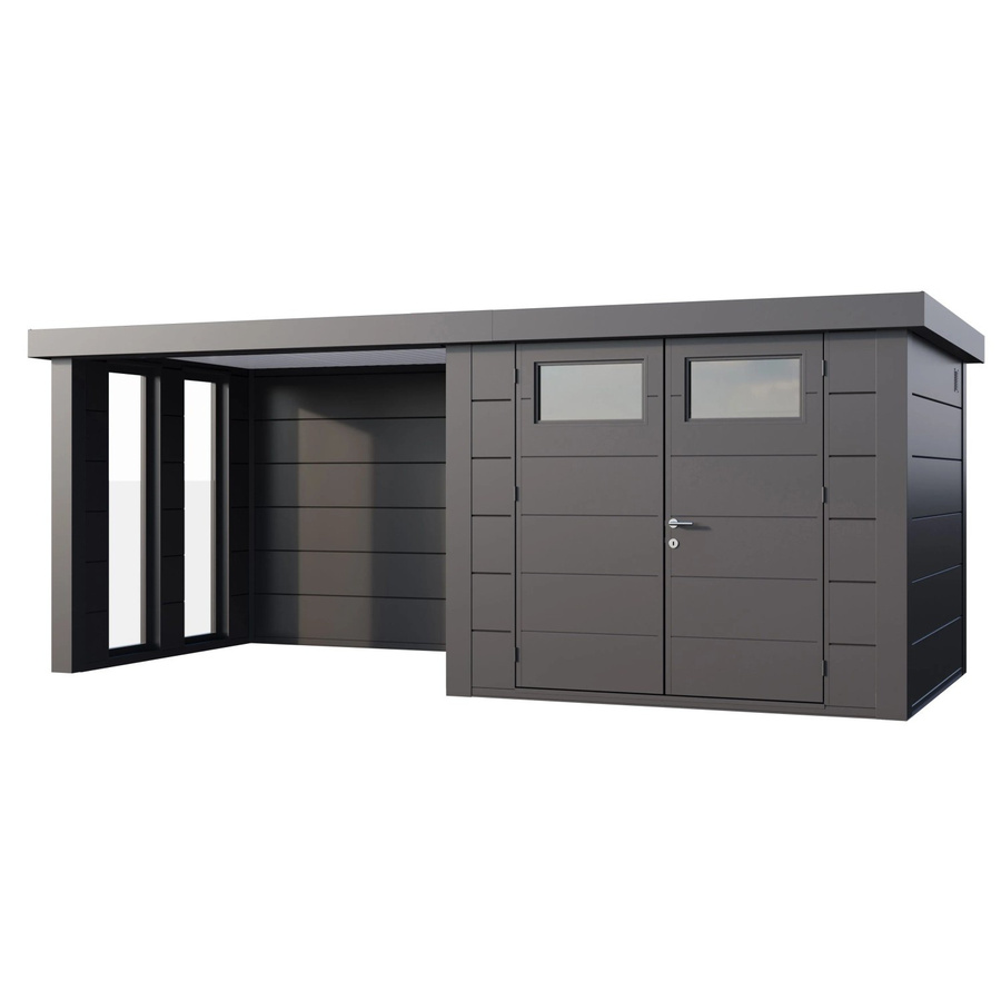 Telluria Gerätehaus Classico in Silberfarben, B/H/T: 572 x 219 x 258 cm - Bild 2