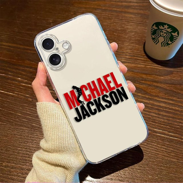 Transparente Handyhülle mit Michael Jackson Motiv für Samsung Galaxy A-Serie (A73, A71, A56, A55, A54, A53, A52, A51, A36, A35, A34, A32, A26, A25, A24, A23, A22) - Bild 1