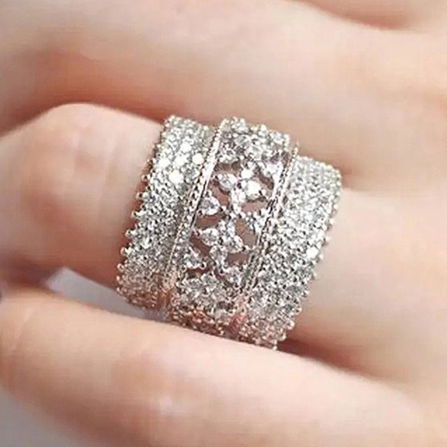 Huitan Ring, Silber, Zirkonia, Damen - Bild 1