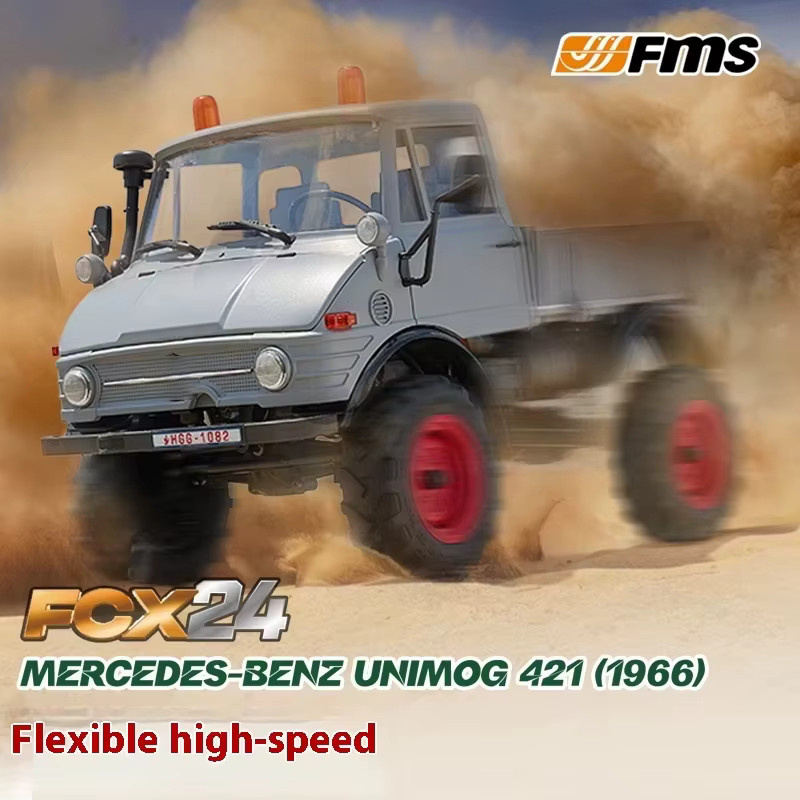 FMS Unimog Fcx Serie, RC Ferngesteuertes Elektrisches Simulations-Offroad-Kletterfahrzeugmodell, 1:24, ab 14 Jahren - Bild 2