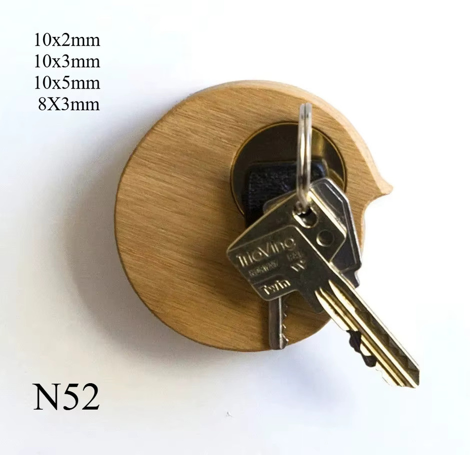 Runder Neodym-Magnet in Silber für Büro und Küche, starker Magnet-Booster für Heimbüro und Werbetafeln - Bild 2