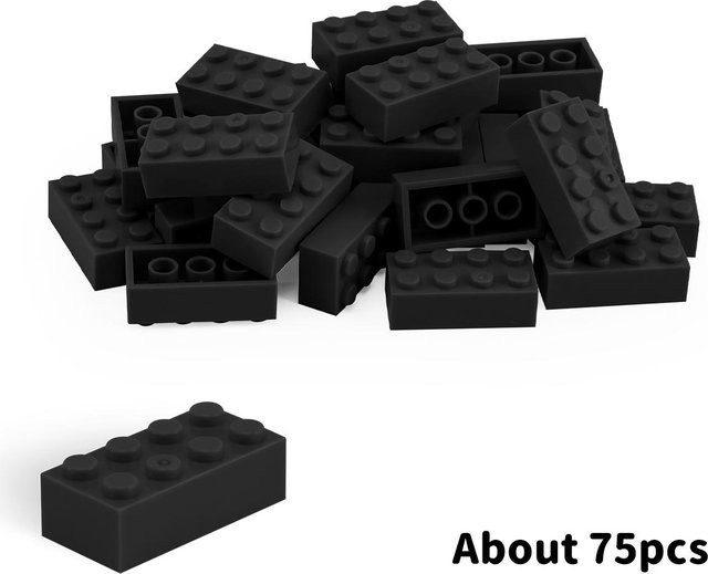 Yiran toy Konstruktionssteine 2x4, Schwarz, ab 6 Jahren - Bild 1