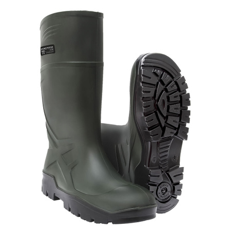 Portwest FD90 Polyurethan Gummistiefel Wellington O4 CI FO Grün Größe 45