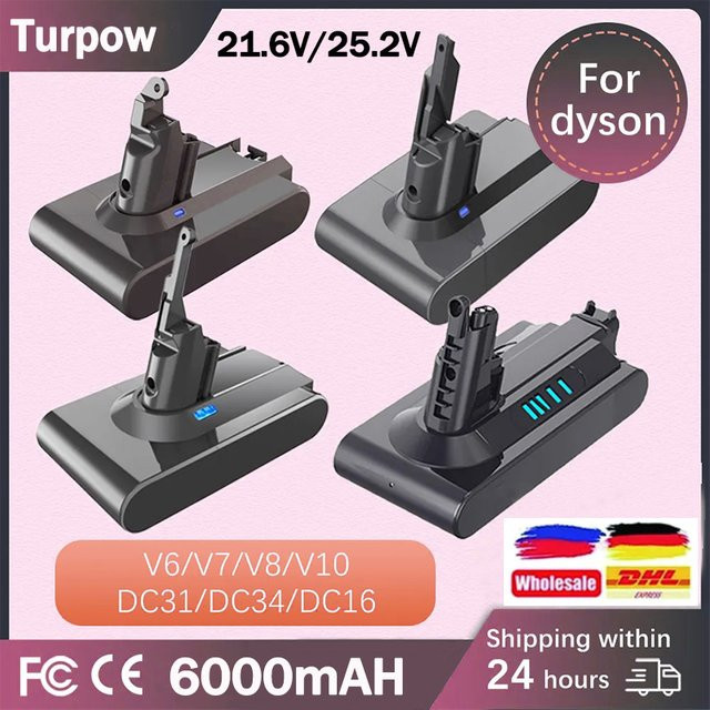 Sony Ersatzakku 21,6 V für Dyson V6 V7 V8 V10 DC31 DC62 DC45 SV10 SV11 SV12 Staubsauger - Bild 1