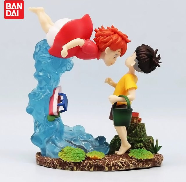 Bandai Ponyo On the Cliff Meerjungfrau Prinzessin Figur, 15 cm, Kunststoff - Bild 1