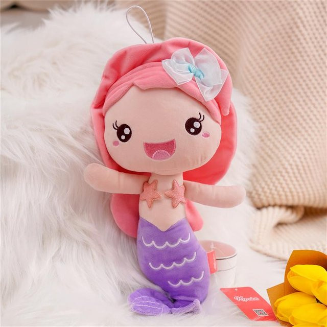 Yiran Health & Beauty Meerjungfrau Puppe Plüschtier, Bunt, 20cm, ab 14 Jahren - Bild 1