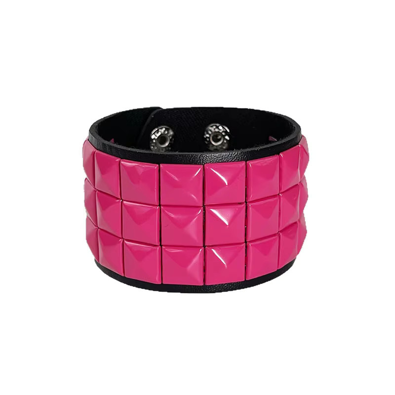 Abay Armband, Leder, Hot Pink, Damen - Bild 3