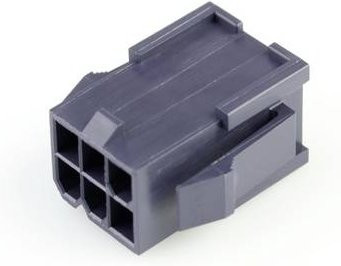 Molex Buchsengehäuse-Kabel 6-polig in Schwarz und Grau mit 4,2 mm Rastermaß - Bild 1