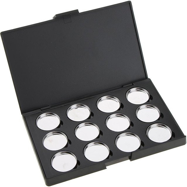 MagiDeal Magnetische Make-up-Palette mit 12 Metallbehältern - Bild 1