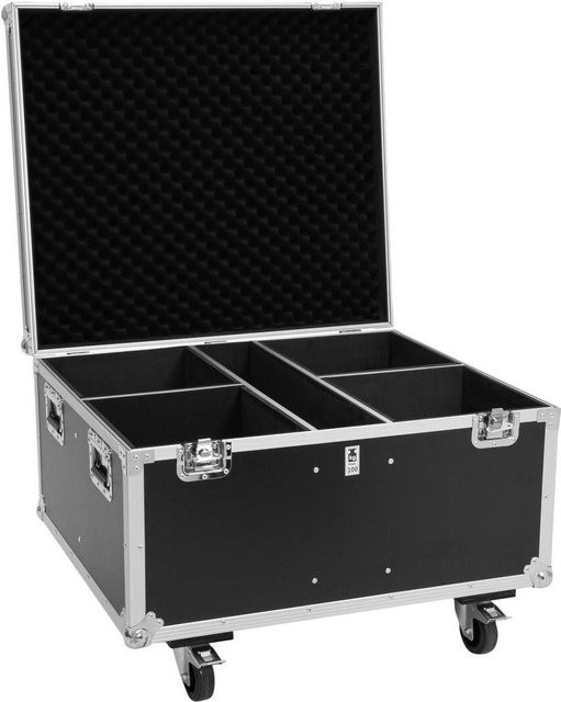 Roadinger Flightcase 4x THA-100F MK3 mit Rollen, Schwarz, B/T/H: 88,5 x 78 x 62 cm - Bild 1