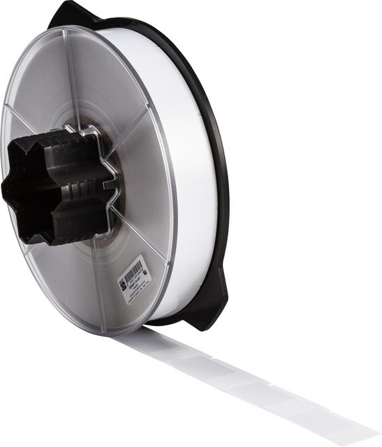 Brady Selbstlaminierendes Etikettenband WRAP-10-427 aus Vinyl in Weiß/Transparent, permanent, 25,4 x 19,05 mm - Bild 1