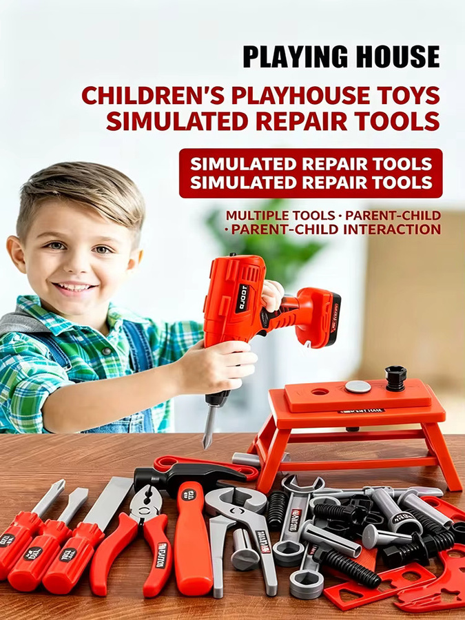 GONZI Kinder-Spielzeug-Werkzeugset, Kunststoff, Set / Bundle - Bild 7
