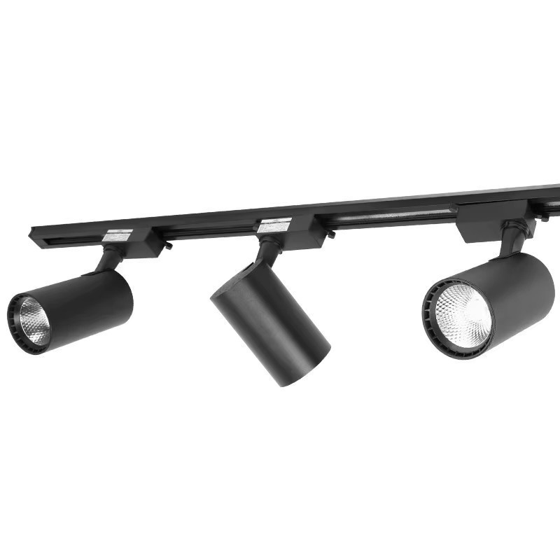 CANMEIJIA COB-Schienenleuchte Set, LED-Schienenlampe in Schwarz, moderne Downlight-Beleuchtung für Schlafzimmer und Geschäftsbereiche - Bild 4
