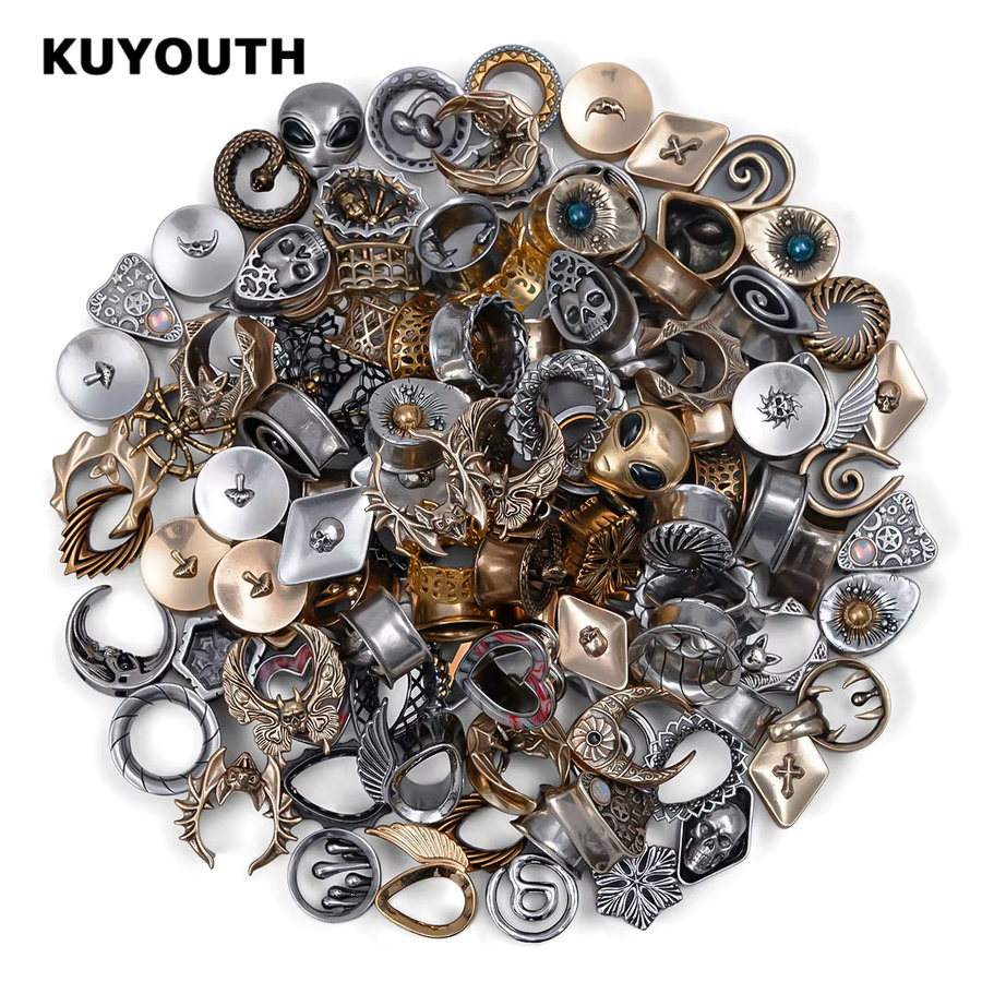 KUYOUTH Ohrstöpsel Kupfer, Unisex, Bunt - Bild 2