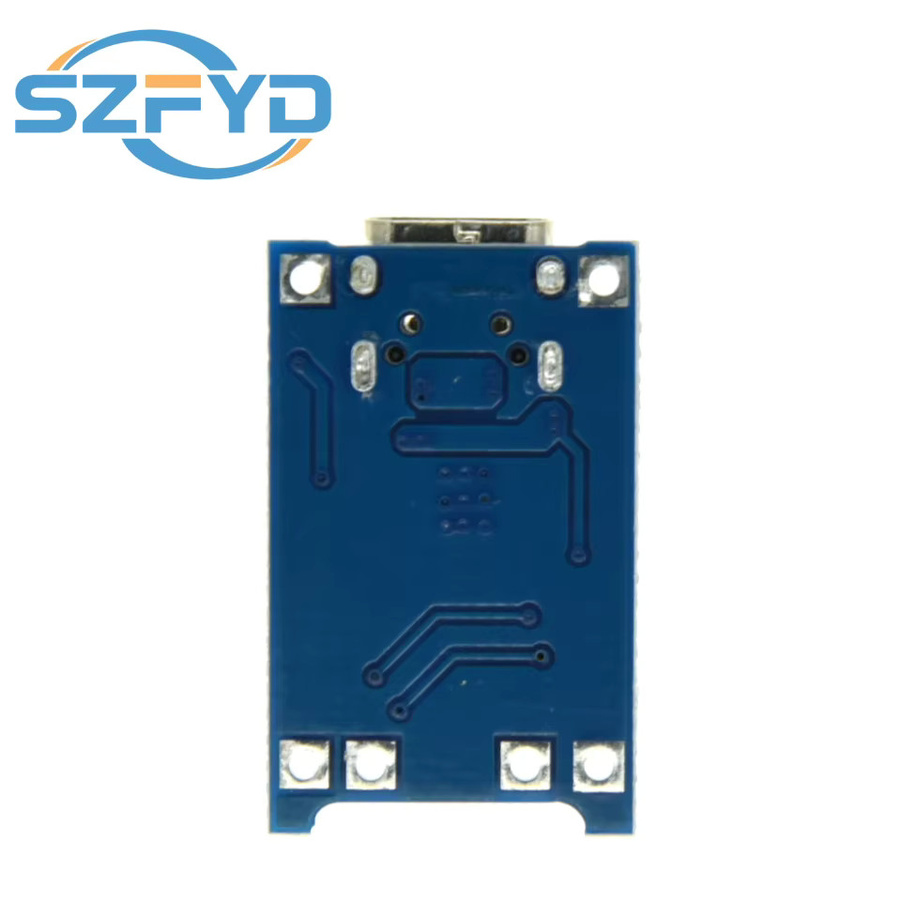 TP4056 Lithium-Batterie-Ladeboard-Modul mit USB-C Schnittstelle und Ladeschutz für 18650 Akkus in Blau - Bild 2