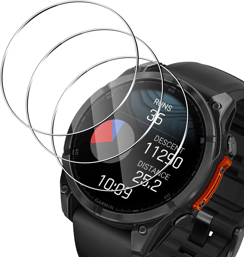 Hero Iand Schutzfilm für Garmin Fenix 8, Glas, 3 Stück, Unisex - Bild 5