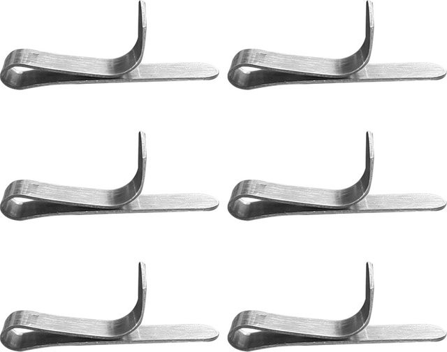 OUNONA 6er Set Edelstahl Mousse Ringe mit Befestigungs Clips, runde und verstellbare Tortenringe zum Backen, Silber - Bild 1