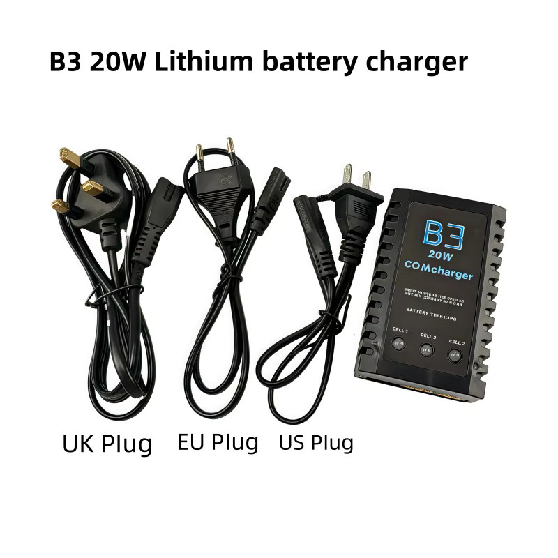 EVANOVM Schnellladegerät für 2-3S Lithium-Akkus, B3 20W 7,4V 11,1V - Bild 4