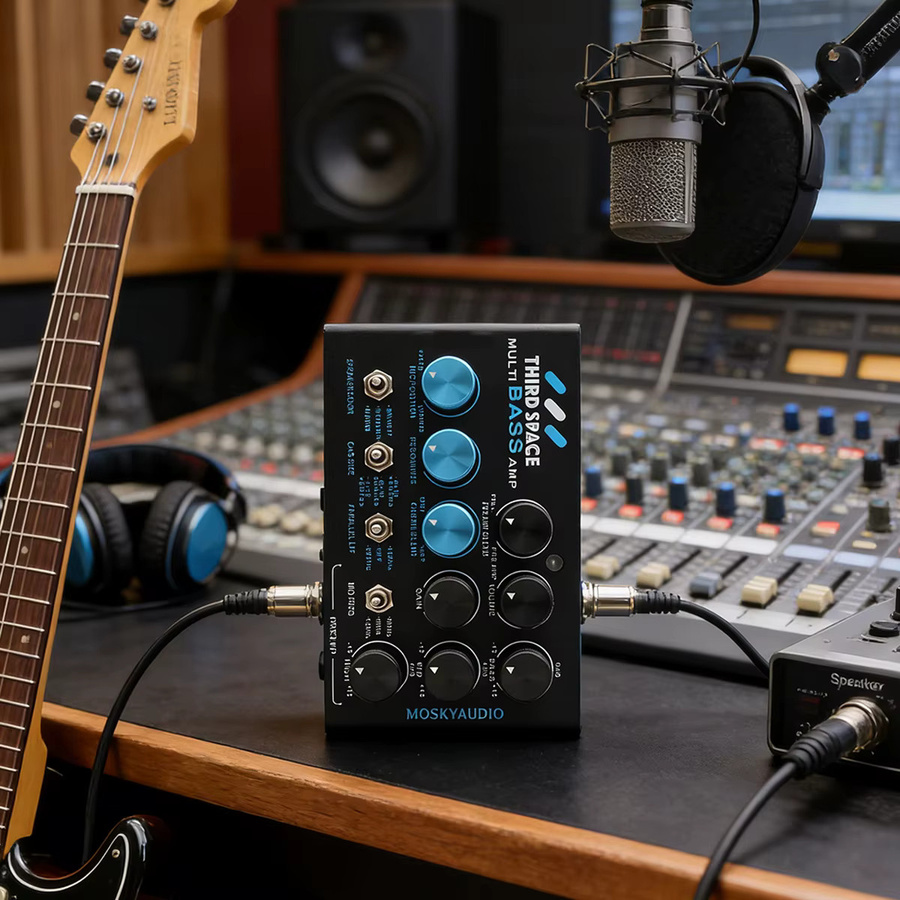 MOSKY THIRD SPACE Bass-Vorverstärker Gitarren-Effektpedal mit SVT-Stil Analoger Klang, Parallele Mischung und XLR-Ausgang für die Direktaufnahme - Bild 5
