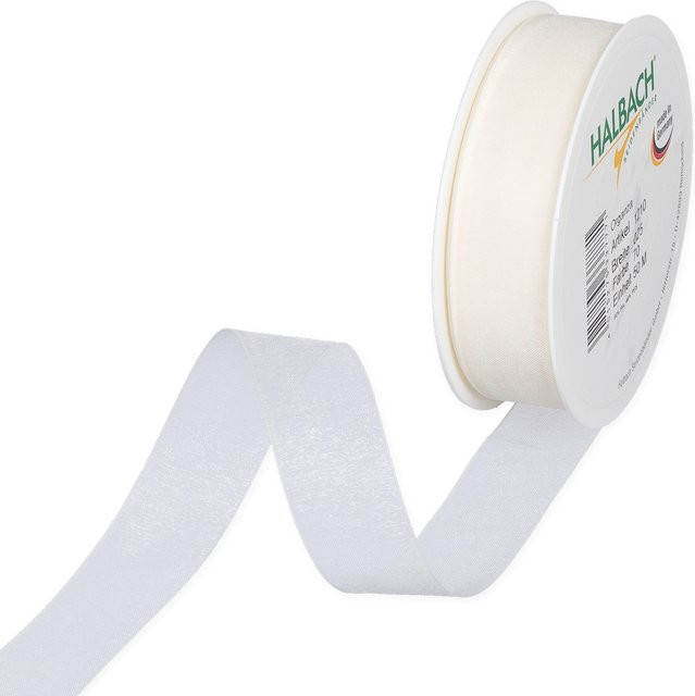 Halbach Organzaband Creme 25 mm x 5 m - Bild 1