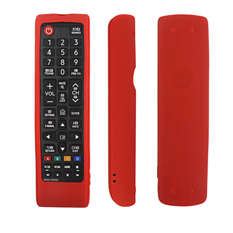 Silikon-Schutzhülle für Samsung Fernbedienungen in Schwarz (Modelle AA59, BN59, AK59, AA59-00602A, BN59-01247A, AK59-00146A) - Bild 2