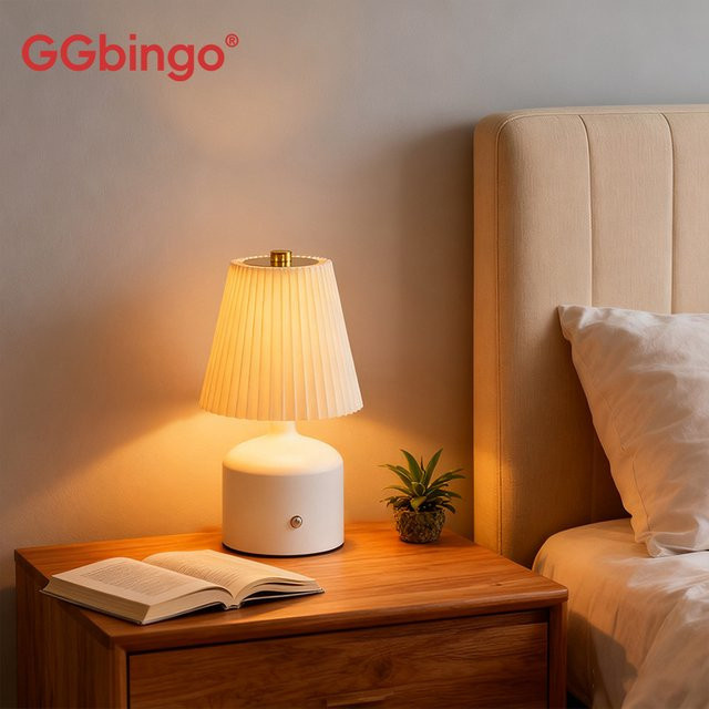 GGBingo LED-Tischlampe mit dimmbarer Helligkeit und Touch-Bedienung, wiederaufladbare Nachttischlampe für Wohnzimmer und Schlafzimmer - Bild 1