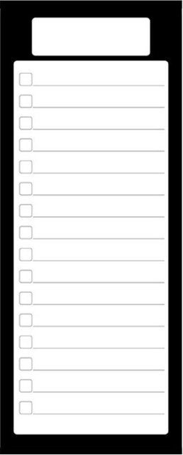 Miaohuan Whiteboard Planer als abwischbare To-Do-Liste und Memotafel in Weiß, B/H: 25 x 10 cm - Bild 1