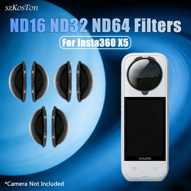 Insta360 ND-Filter Set ND16/32/64 aus gehärtetem Glas für Insta360 X5 Action-Kamera - Bild 1