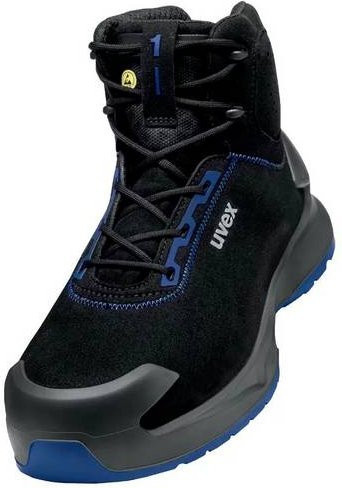 Uvex S2 PUR W11 6815842 Sicherheitsstiefel in Schwarz und Blau, Größe 42 - Bild 1