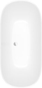 Villeroy & Boch Badewanne Antheus in Weiß, Mineralguss, oval, B/T: 155 x 75 cm - Bild 1