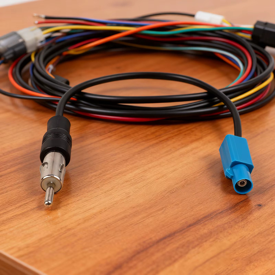 HP Auto Stereo Radio Antennen-Adapter Kabel auf DIN, Länge: 15 cm - Bild 2