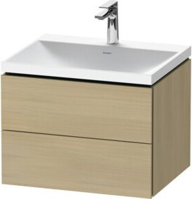 Duravit L-Cube Waschtischunterschrank mit Waschbecken in Beige, Wandhängend, B: 60 cm, T: 48 cm, H: 48 cm - Bild 1