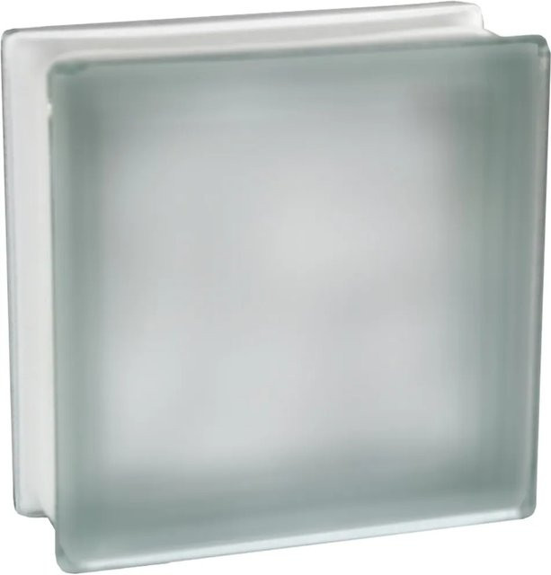 Fuchs Design Glasbaustein satiniert Weiß B/H/T: 19 x 19 x 8 cm - Bild 1