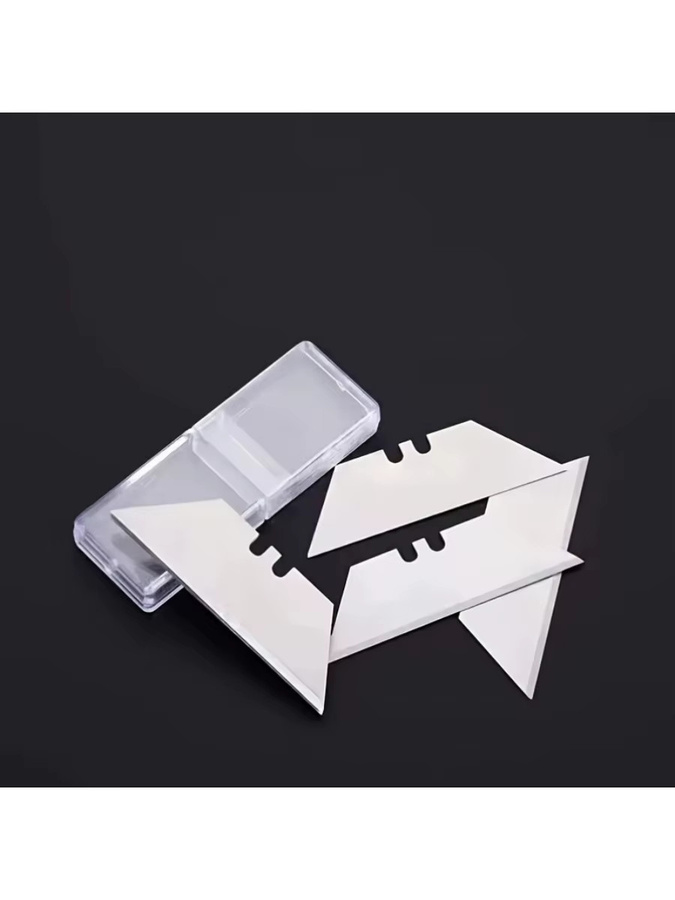10-teiliges Trapezschneidmesser Set aus Metall in Silber mit austauschbaren Allzweckklingen für DIY-Anwendungen - Bild 6
