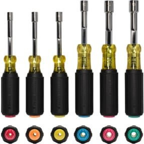 Klein Tools Steckschlüssel-Schraubendreher Set 6-teilig metrisch magnetisch in Multicolor - Bild 1