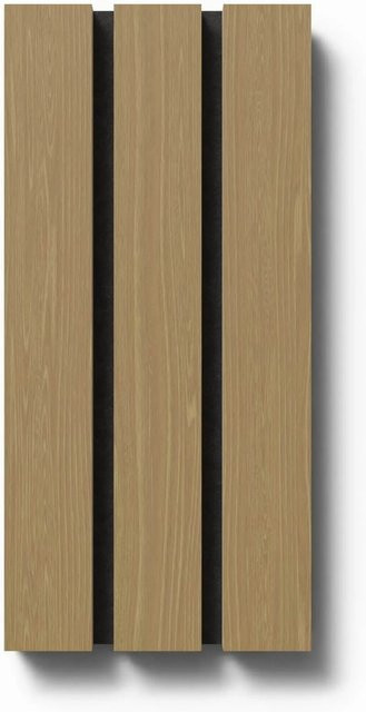 Denpanels Akustikpaneel Muster Brandhemmend Eiche Schwarz Filz B: 29,5 cm, H: 15 cm, T: 4 cm - Bild 1