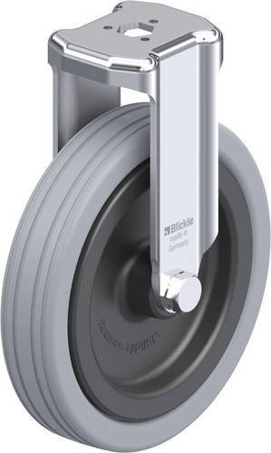 Blickle Bockrolle BKRA-VPA 125G in Schwarz und Grau mit Stahlgehäuse, Rad-Durchmesser: 125 mm, Tragfähigkeit: 100 kg - Bild 1