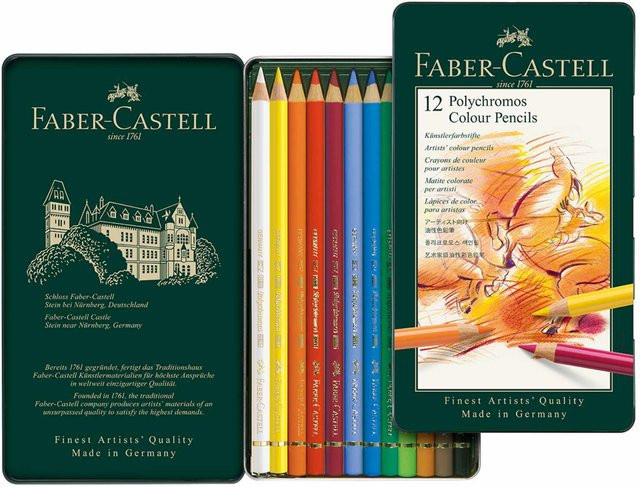 Faber Castell Polychromos Profi Farbstifte Multicolor im Metalletui - Bild 1