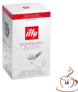 illy E.S.E. Kaffee-Pads, mittlere Röstung, 18 Stück, 131 g - Bild 1