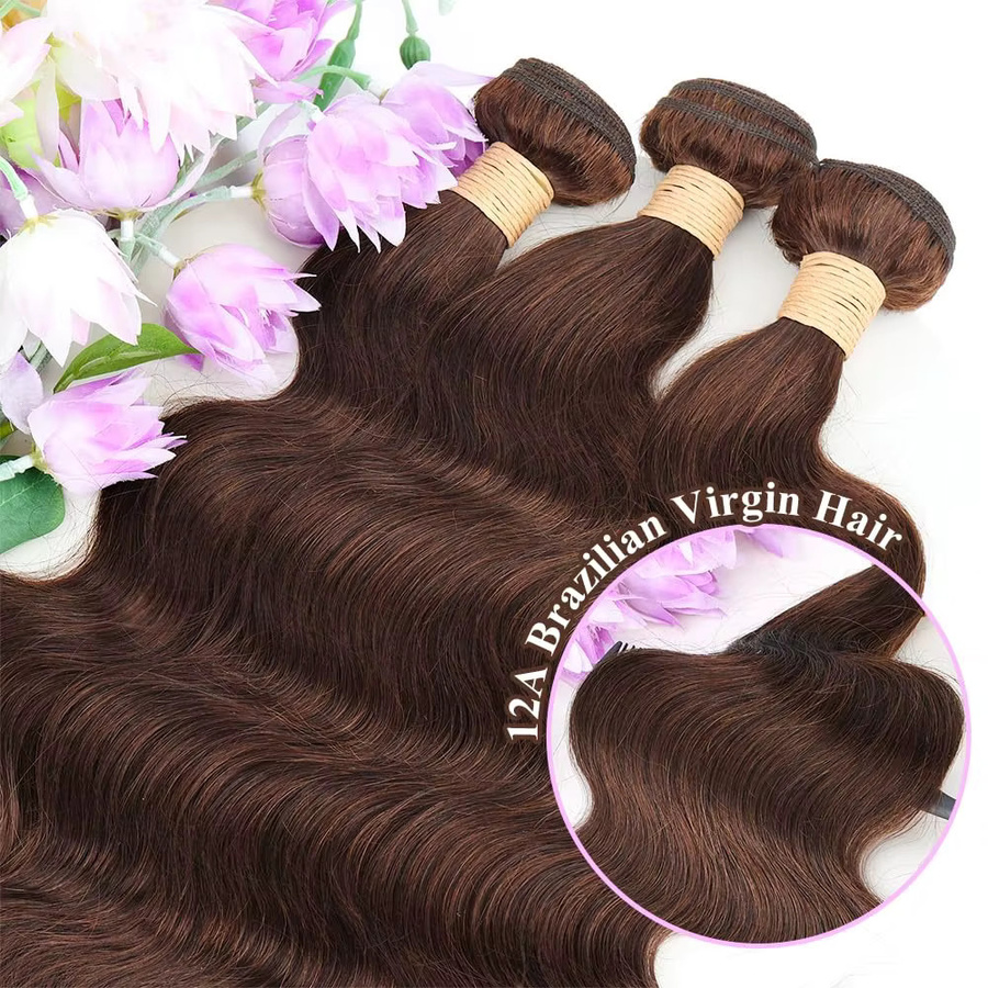 Arilah Haare Extensions Brasilianisches Reines Haar, Hellbraun - Bild 3