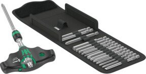Wera Kraftform Kompakt 400 RA Set 1 Bit-Schraubendreher mit Ratschenfunktion, 17-teilig - Bild 1
