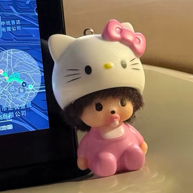 Bandai Hello Kitty Schlüsselanhänger, Vinyl-Anime-Figur - Bild 1