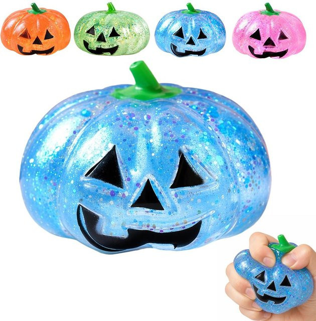 Halloween Knödel Squeeze Squishy Spielzeug, blau - Bild 1