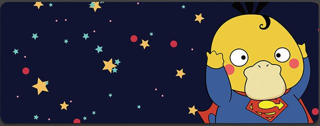 Rutschfeste Mauspad aus Leder mit Cartoon Anime Motiv in Multicolour für Notebook und Tastatur - Bild 1